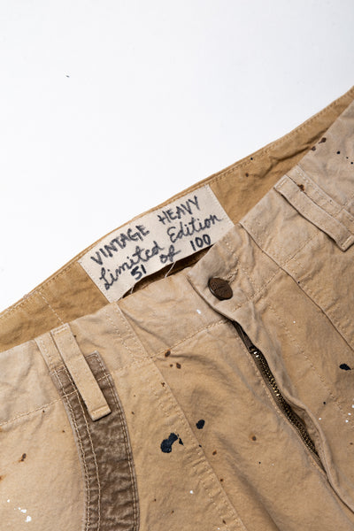 Twill Painted Patchwerk - Beige