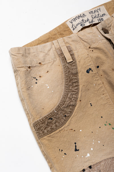 Twill Painted Patchwerk - Beige