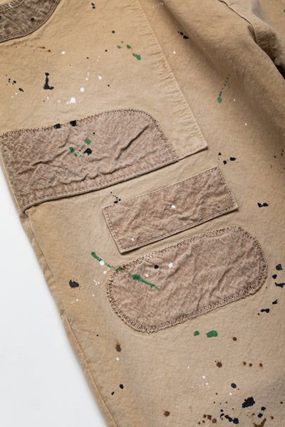 Twill Painted Patchwerk - Beige