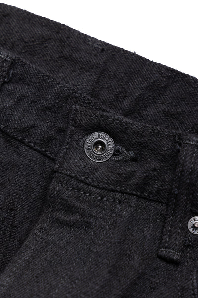 200-CCD-BKBK 15oz Crushed Concrete Denim Wide Straight - Black x Black