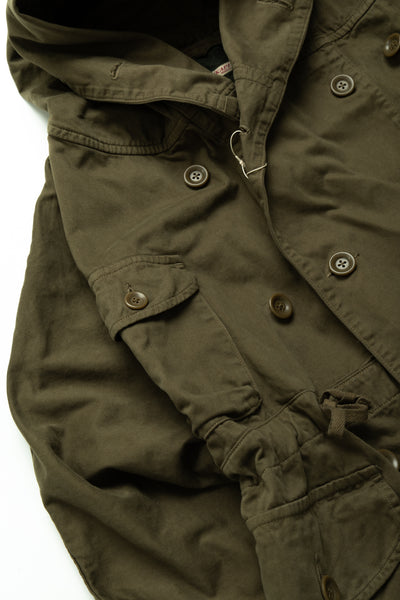 Katsuragi Cotton Ring Coat - Khaki
