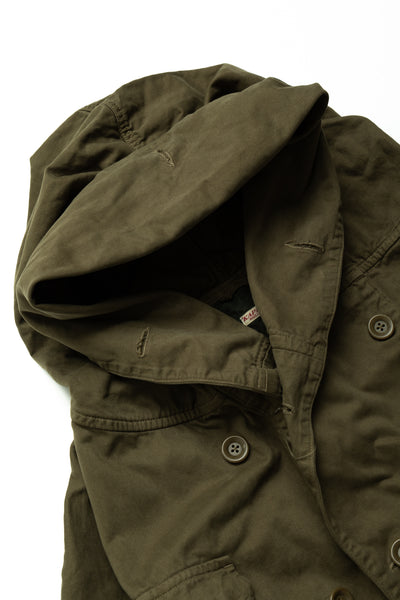 Katsuragi Cotton Ring Coat - Khaki