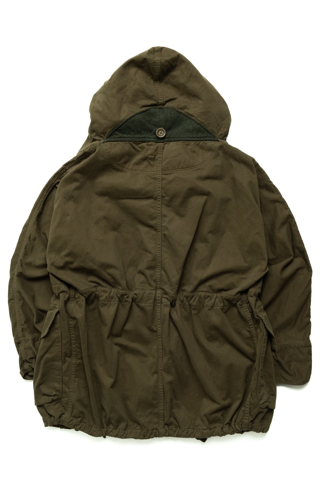 Katsuragi Cotton Ring Coat - Khaki