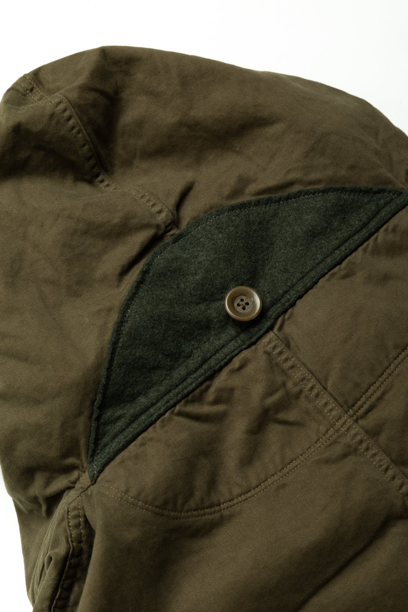 Katsuragi Cotton Ring Coat - Khaki
