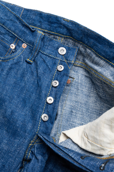 S710XX17oz-SLB "MURAKUMO" 17oz Slub Mid Rise Slim Straight