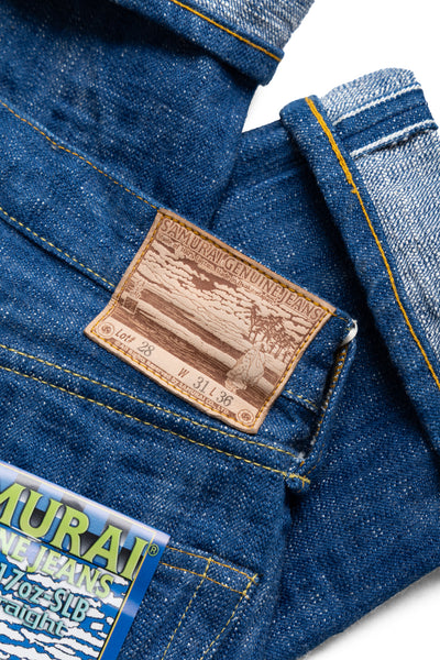 S710XX17oz-SLB "MURAKUMO" 17oz Slub Mid Rise Slim Straight