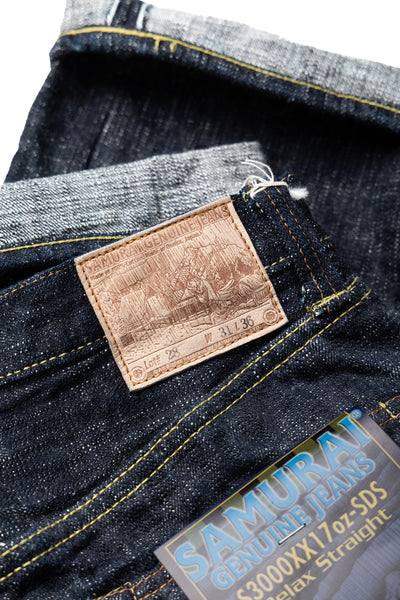 "MURASAME" S3000XX17oz-SDS 17oz Slub High Rise Relax Straight Fit