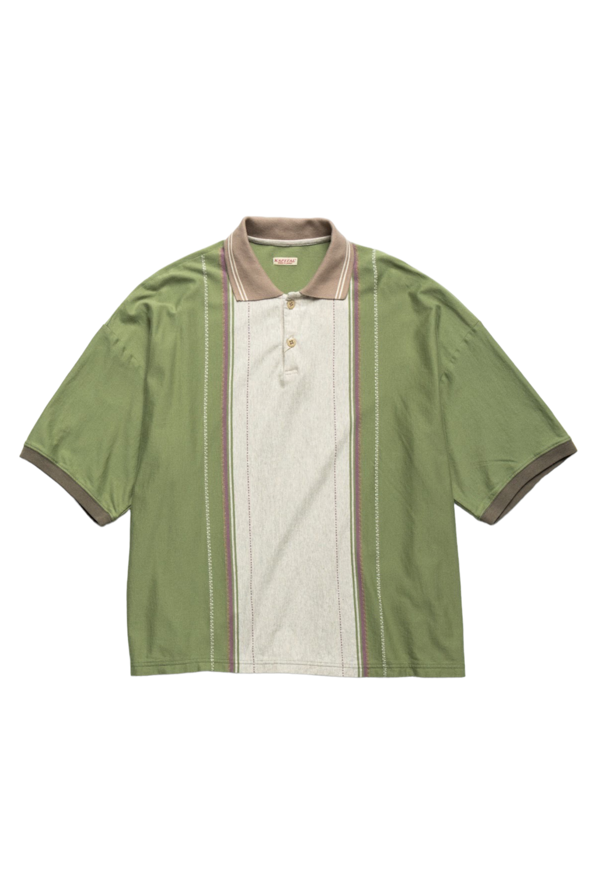 TEQUILA Jacquard Jersey BOX Polo - Green