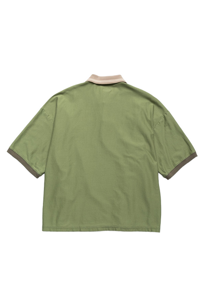 TEQUILA Jacquard Jersey BOX Polo - Green