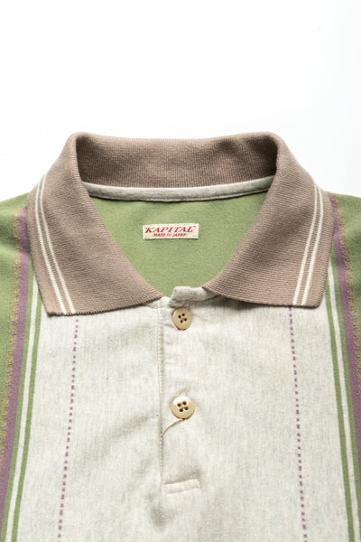 TEQUILA Jacquard Jersey BOX Polo - Green