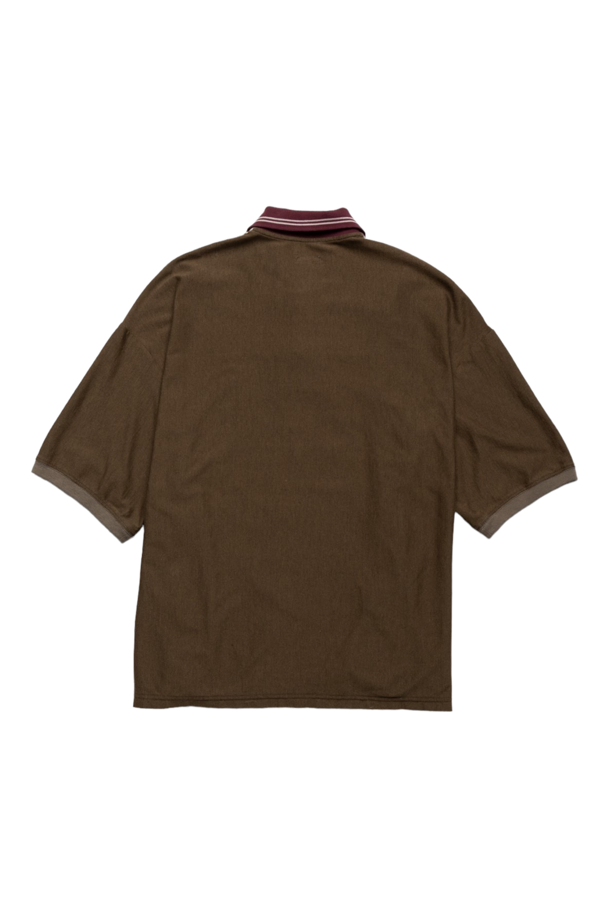 TEQUILA Jacquard Jersey BOX Polo - Brown