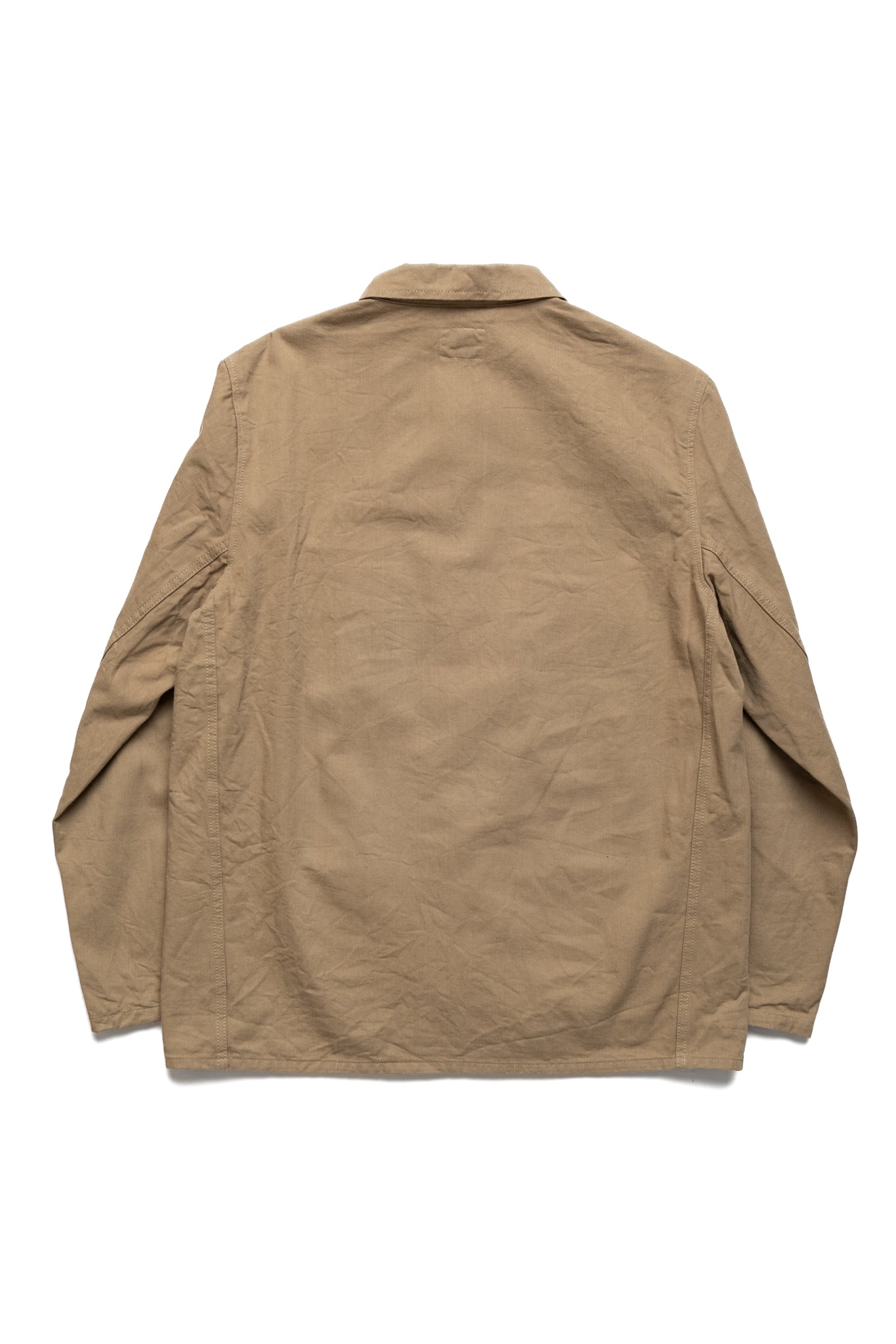 03501-SVC-KHB 9.5oz Selvedge Chino Coverall - Khaki Beige