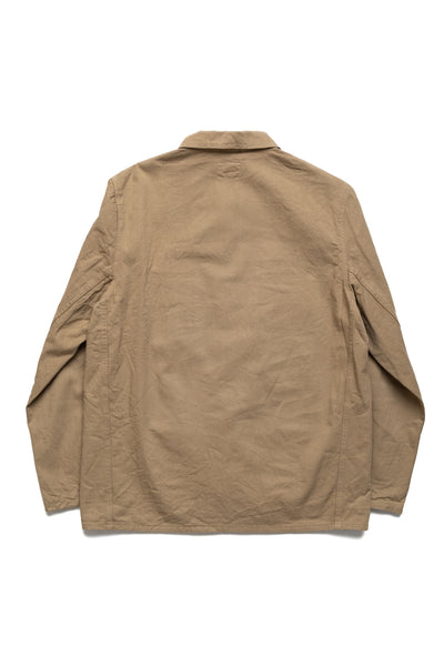 03501-SVC-KHB 9.5oz Selvedge Chino Coverall - Khaki Beige