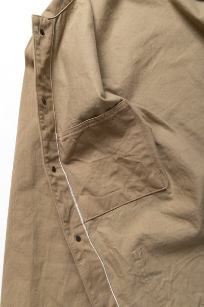 03501-SVC-KHB 9.5oz Selvedge Chino Coverall - Khaki Beige