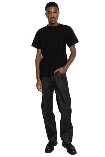 1101BK Straight Black Selvedge Denim