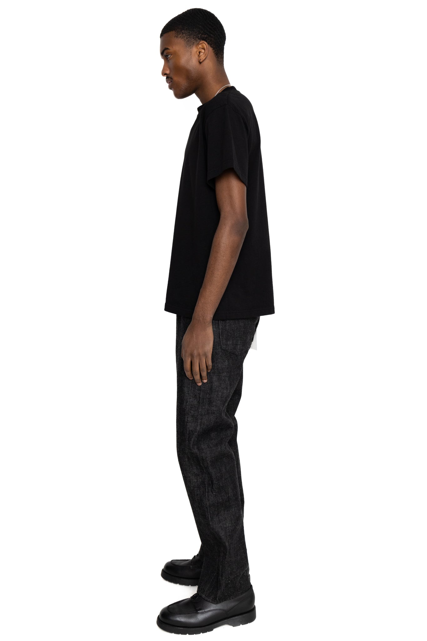1101BK Straight Black Selvedge Denim