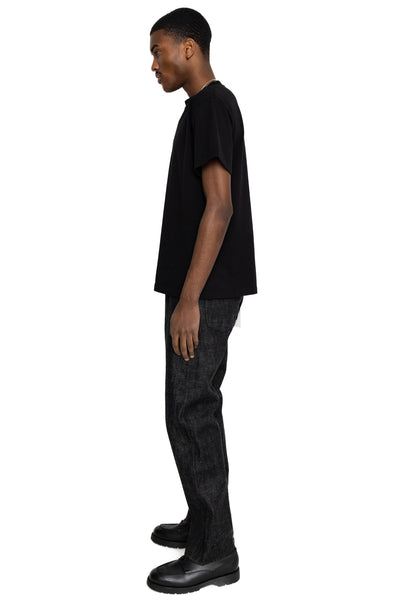 1101BK Straight Black Selvedge Denim
