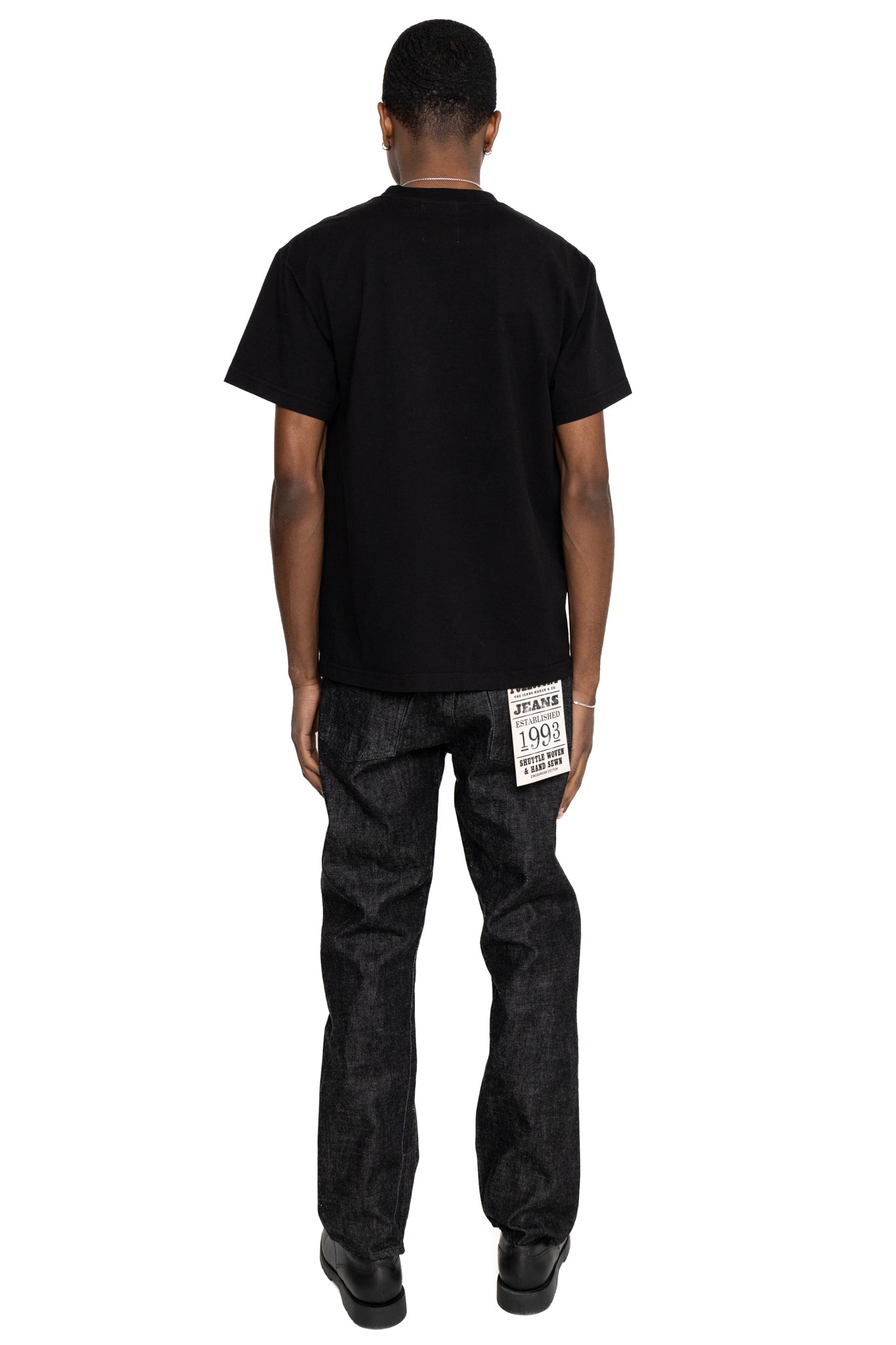 1101BK Straight Black Selvedge Denim