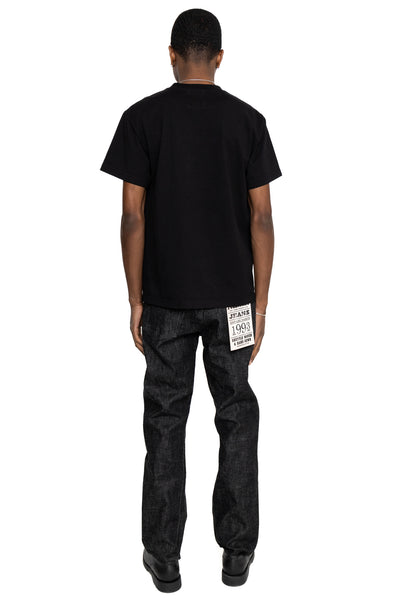 1101BK Straight Black Selvedge Denim