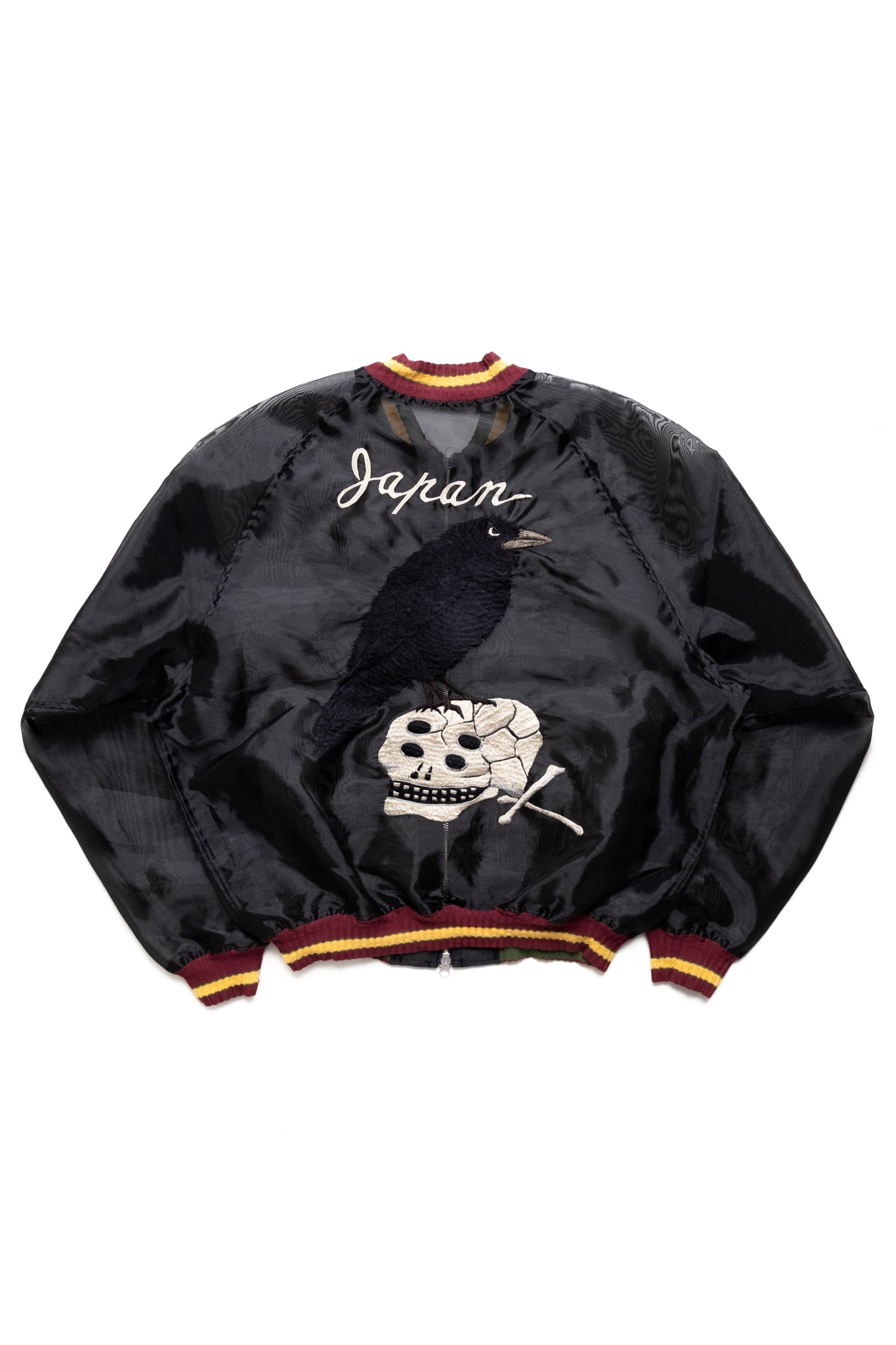 Sheer Pearl Mosquito Guard Souvenir JKT (RAVEN & SKULL) - Black