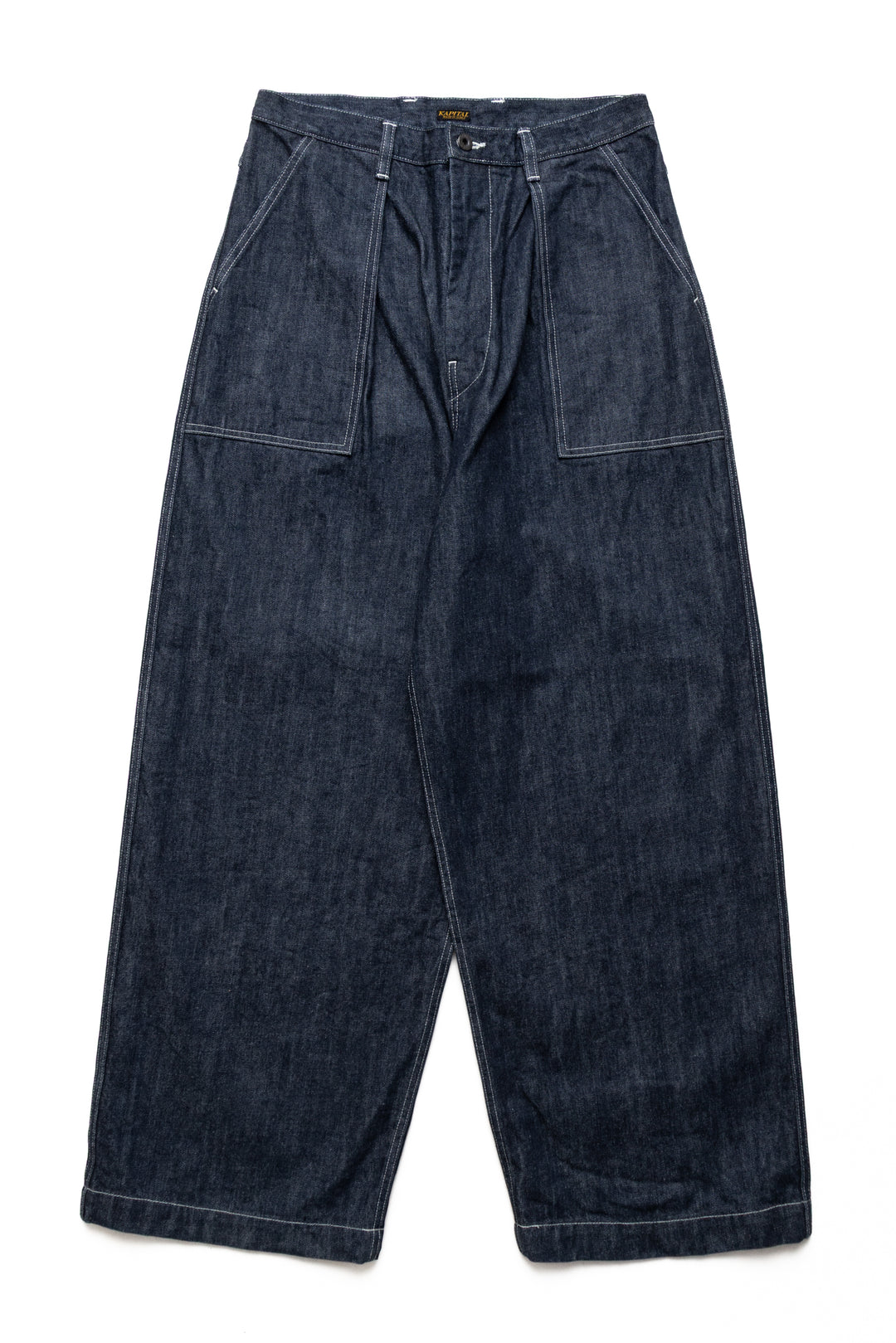 KAPITAL デニム Kapital 14oz Denim FATIGUE Baggy Pants – BLUE IN GREEN SOHO
