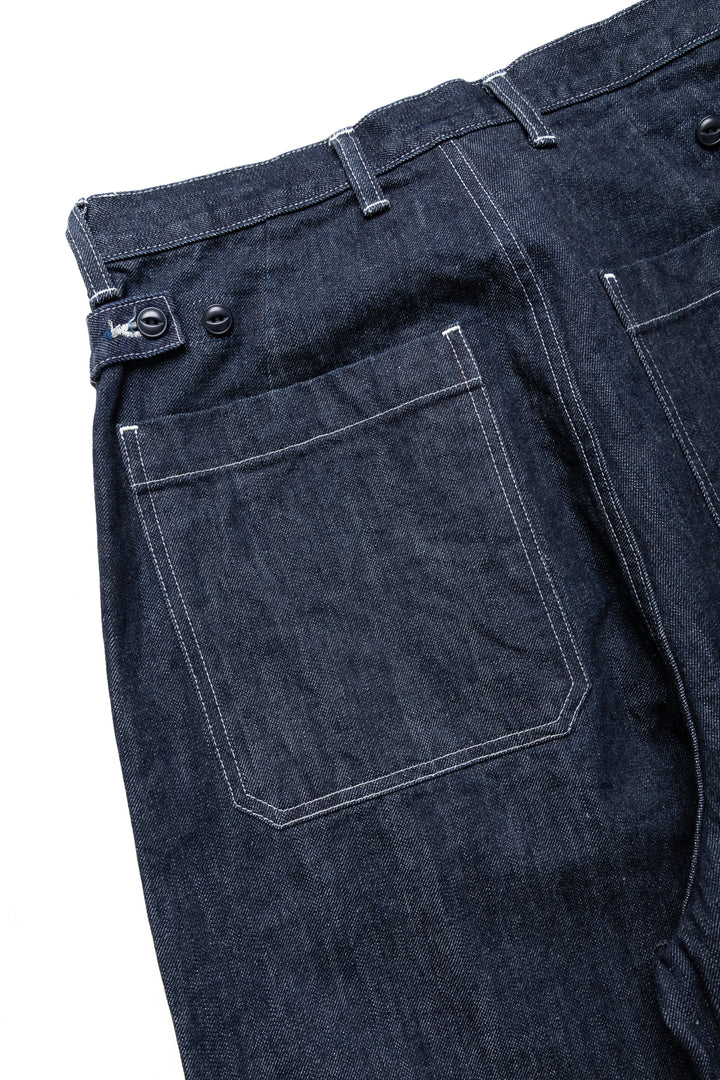 Kapital 14oz Denim FATIGUE Baggy Pants – BLUE IN GREEN SOHO