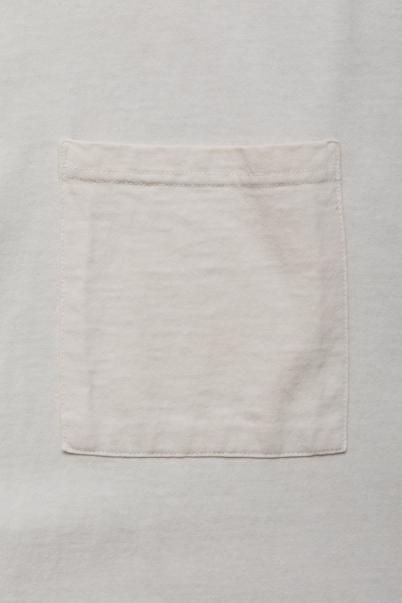 Jersey 2TONES BIG Pocket T (BONE) - Ecru x Sax