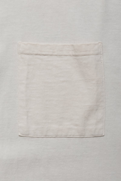 Jersey 2TONES BIG Pocket T (BONE) - Ecru x Sax