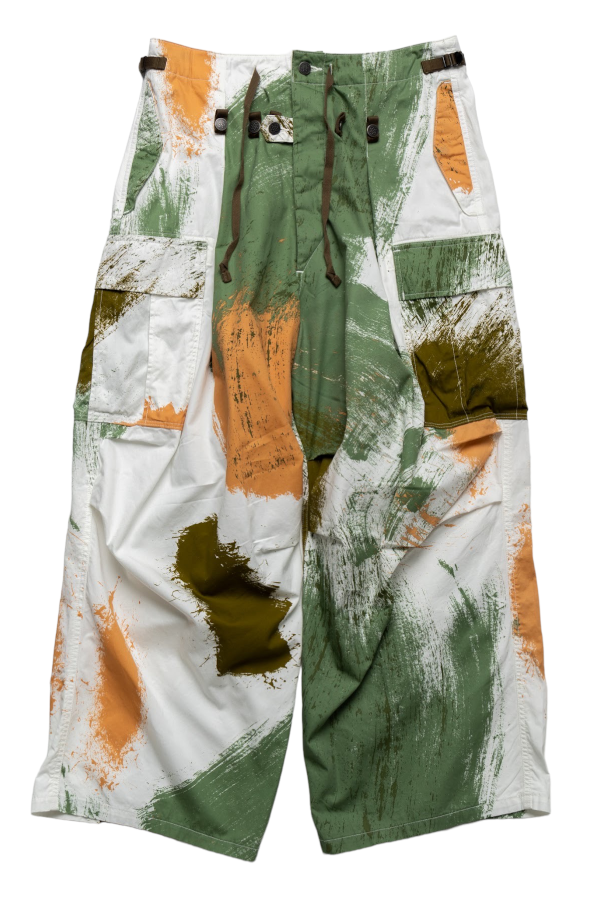 Combed Burberry BRUSH-CAMO JUMBO Cargo Pants - White