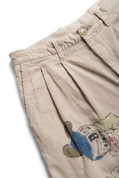 14W Corduroy IVY Short Pants (Memorial Paint Model) - Beige
