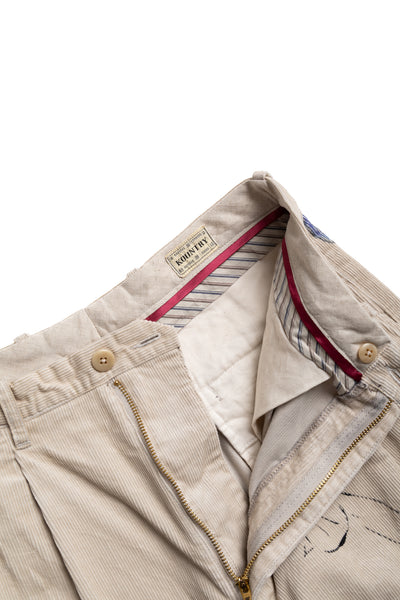 14W Corduroy IVY Short Pants (Memorial Paint Model) - Beige