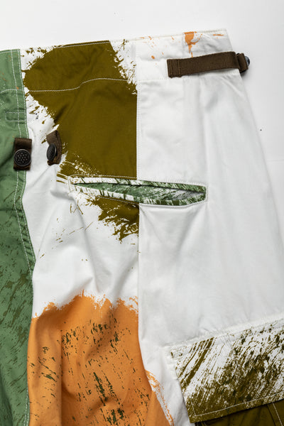 Combed Burberry BRUSH-CAMO JUMBO Cargo Pants - White