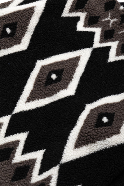 Cardigan Boa Jacquard - Black