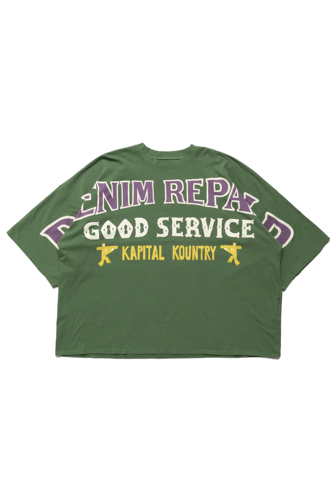 18.5/- Jersey HUGE-T (DENIM REPAIR) - Green