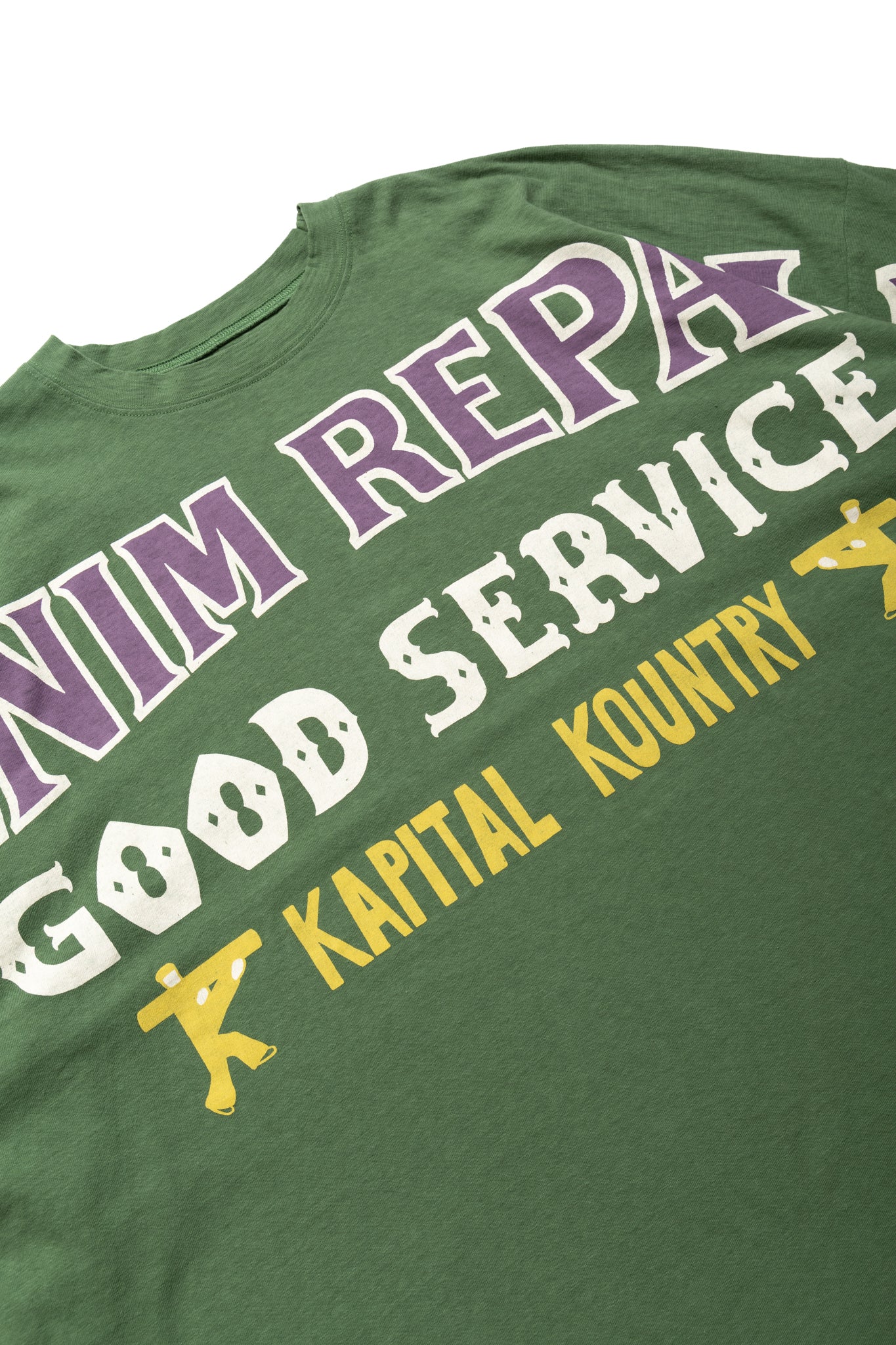 18.5/- Jersey HUGE-T (DENIM REPAIR) - Green