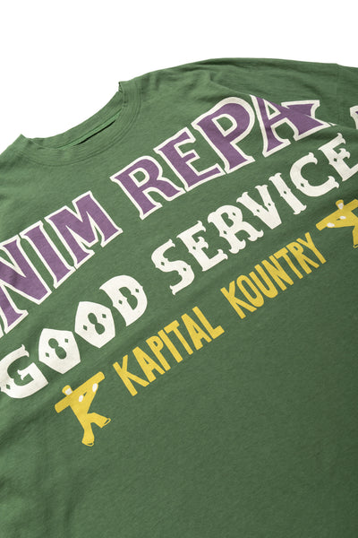 18.5/- Jersey HUGE-T (DENIM REPAIR) - Green