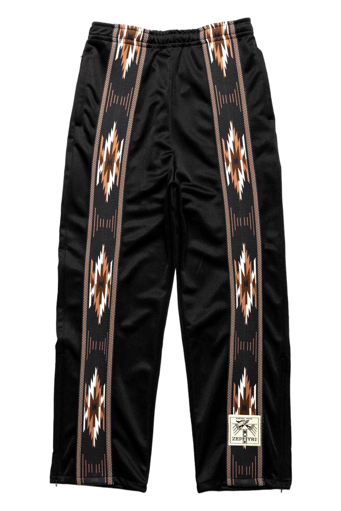 Smooth Jersey KOCHI & ZEPHYR Straight Pants (Front Line) - Black