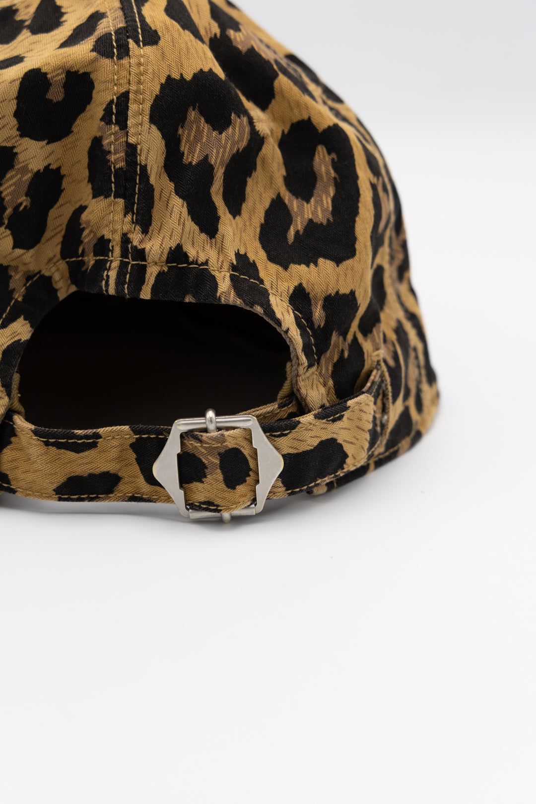 Kapital Cotton Herringbone Leopard Baseball Cap Brown BLUE IN GREEN SOHO