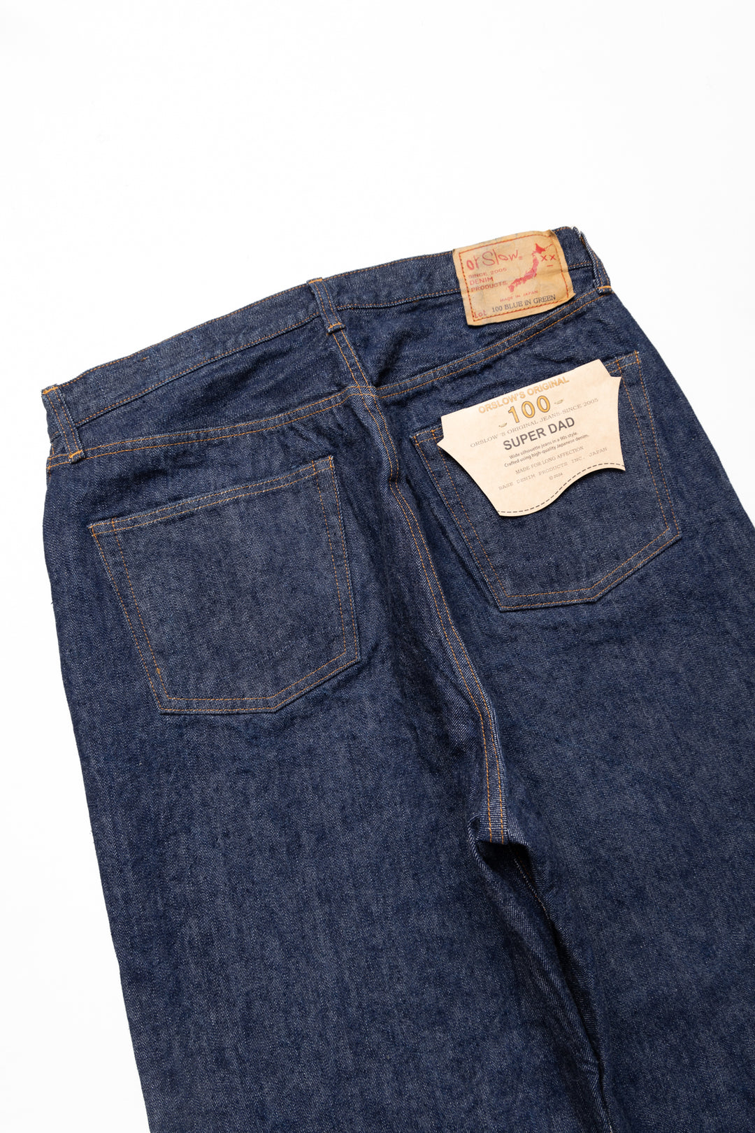 OrSlow Super Dad Jeans 66 Standard Denim - One Wash (Blue in