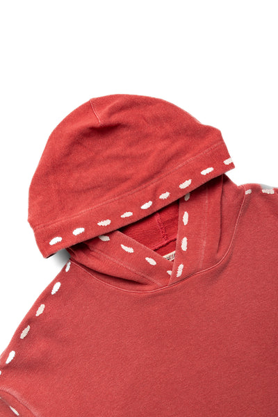 SWT Knit MARIONETTE Hoodie - Faded Red