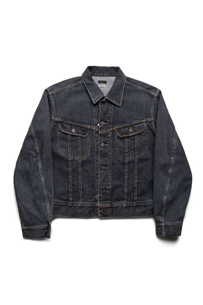 Kapital 14oz BLKxBLK Denim Westerner Regular - Faded Black – BLUE
