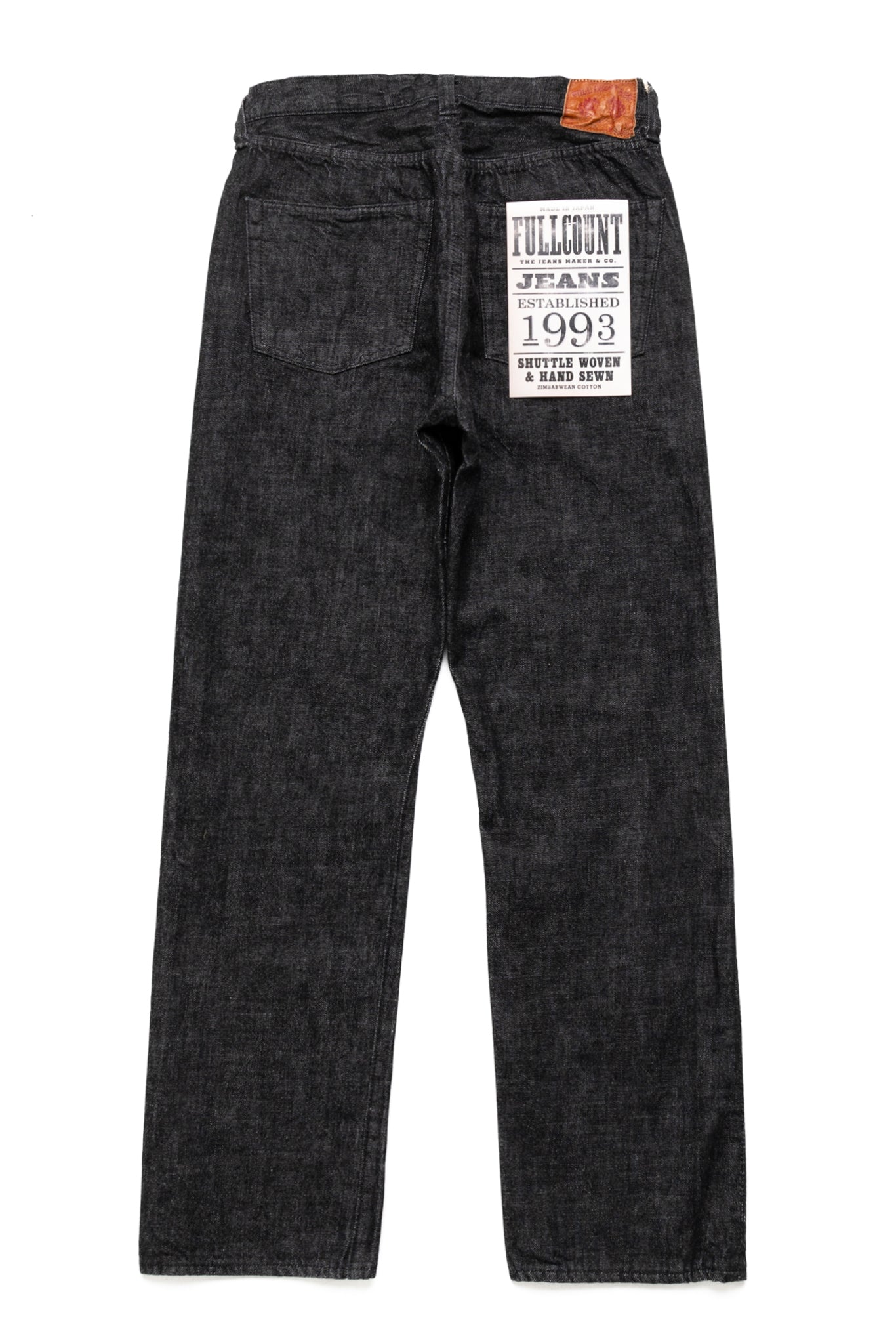 1101BK Straight Black Selvedge Denim