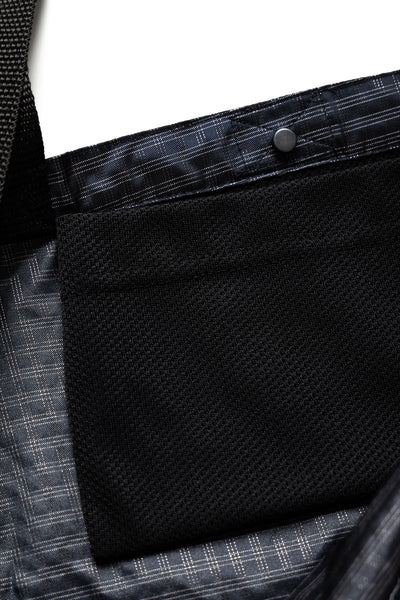 Oversized Tote - Navy Check