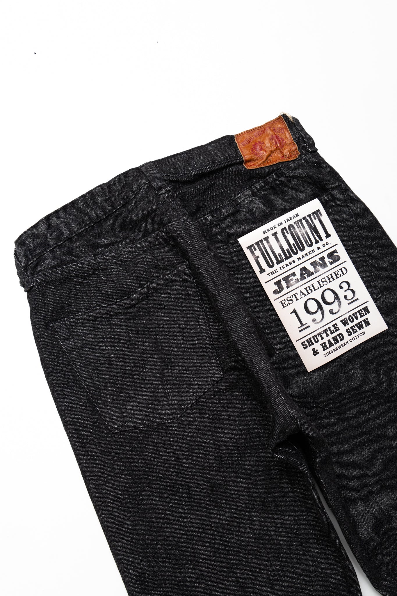 1101BK Straight Black Selvedge Denim
