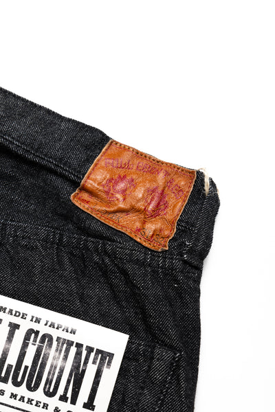 1101BK Straight Black Selvedge Denim