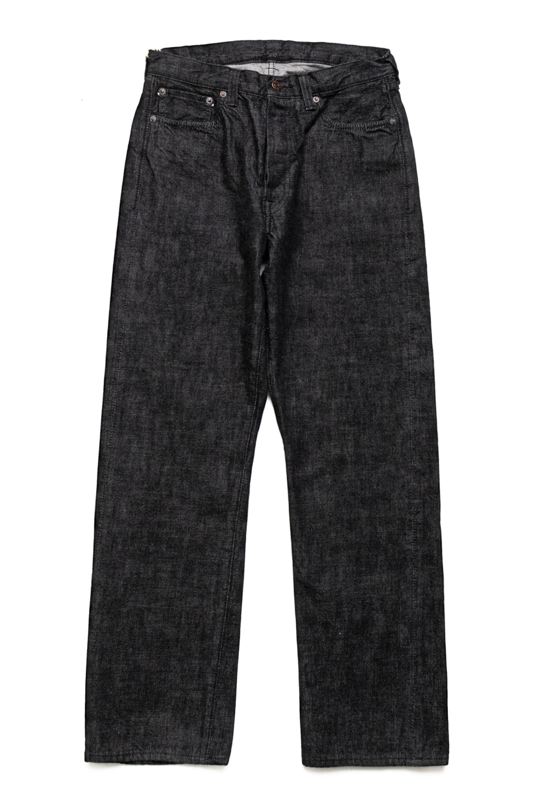 パンツ fullcount 1101BK Black denim W32 Fullcount 1101BK Straight Black Selvedge Denim – BLUE IN GREEN SOHO