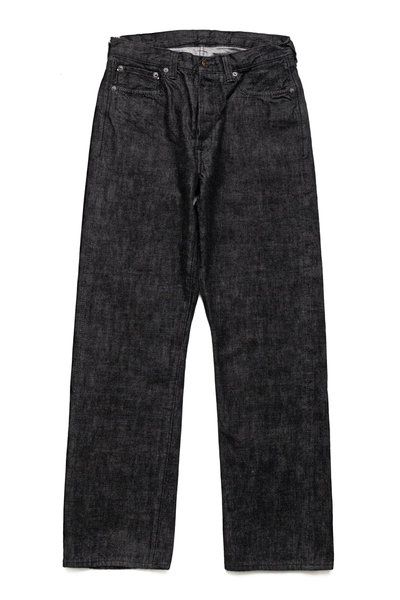 1101BK Straight Black Selvedge Denim