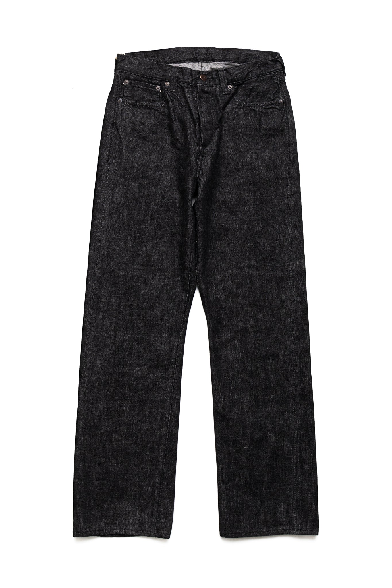 1101BK Straight Black Selvedge Denim
