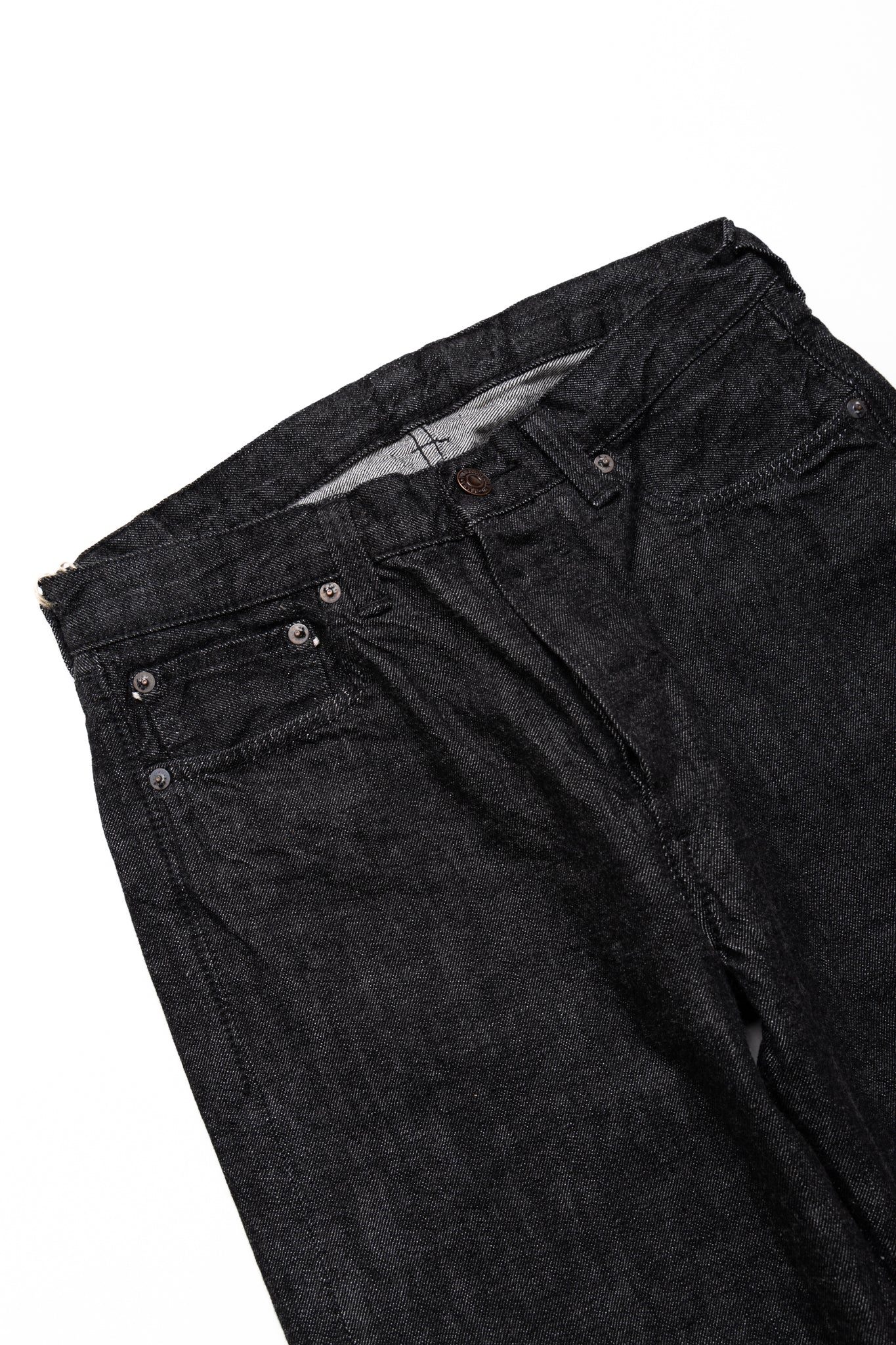 1101BK Straight Black Selvedge Denim