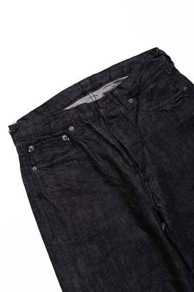 1101BK Straight Black Selvedge Denim
